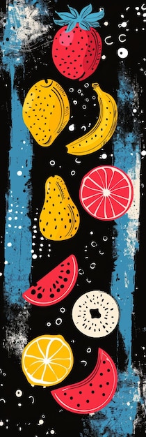 Abstract Fruit Pattern