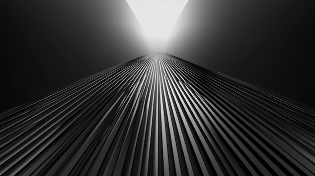 Photo abstract futuristic architectural design with light horizon