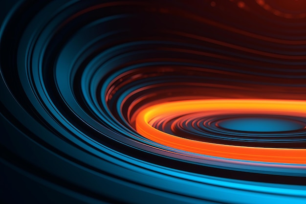 Abstract futuristic circle space background Generate Ai