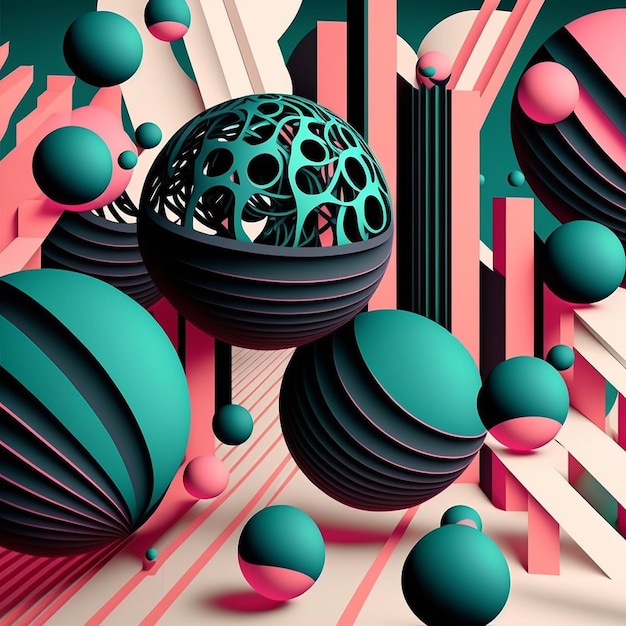 Abstract futuristic contemporary modern cosmic design in cartoon style