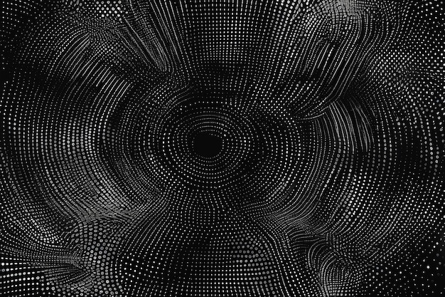 Photo abstract futuristic halftone pattern comic background dotted backdrop with circles dots point small scale design element for web banners posters cards wallpapers sites black and white color