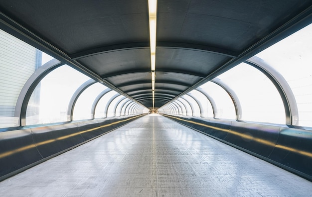 Abstract Futuristic tunnel background