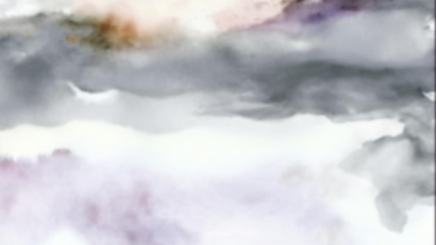 Abstract Generative AI illustration Gray blurred pastel watercolor background Horizontal panoramic banner