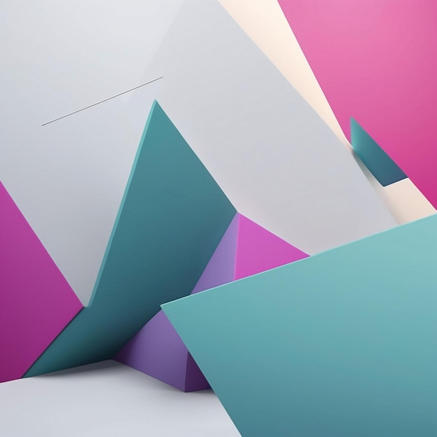 Abstract geometric background Dynamic shape composition