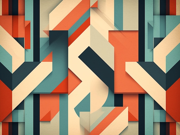 Abstract Geometric Background Pattern Wallpaper AI Generative