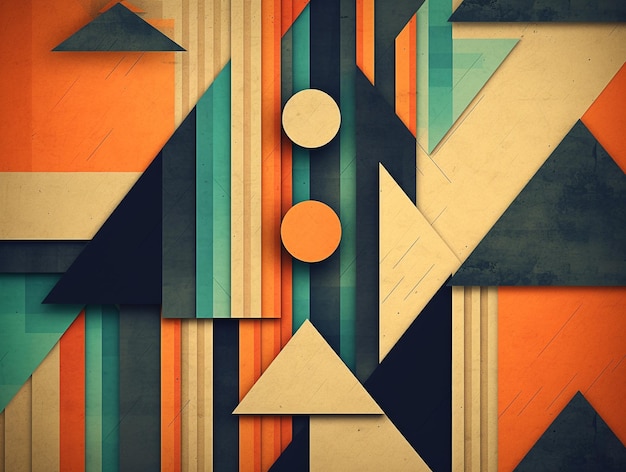 Abstract Geometric Background Pattern Wallpaper AI Generative