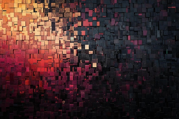 Abstract geometric background with colorful squares