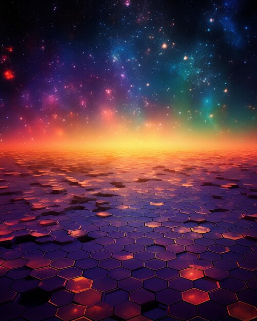 Photo abstract geometric hexagons wallpaper style