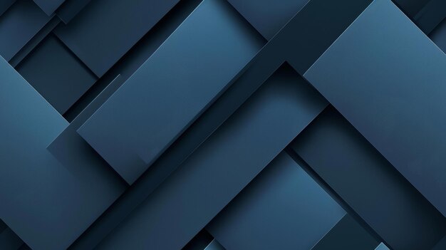 Abstract Geometric Pattern of Blue Rectangular Shapes