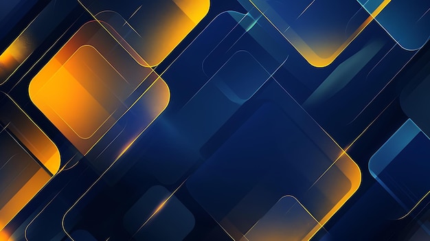 Abstract Geometric Pattern with Vibrant Yellow and Blue Hues