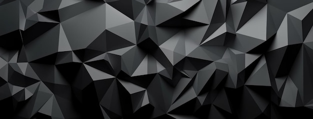 Abstract Geometric Polygonal Background in Dark Foreboding Colors Graphic Design Generative AI