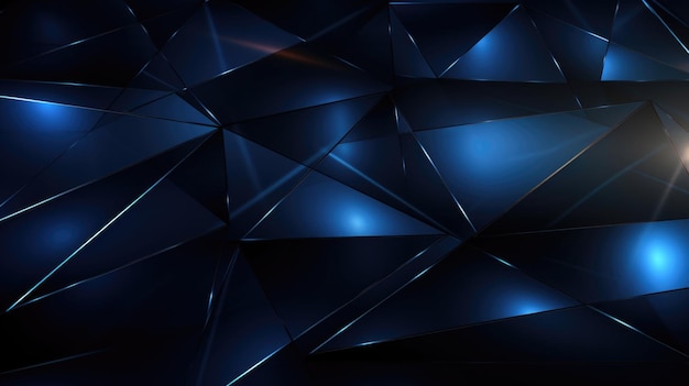 Abstract Geometric Triangular Design in Blue Tones