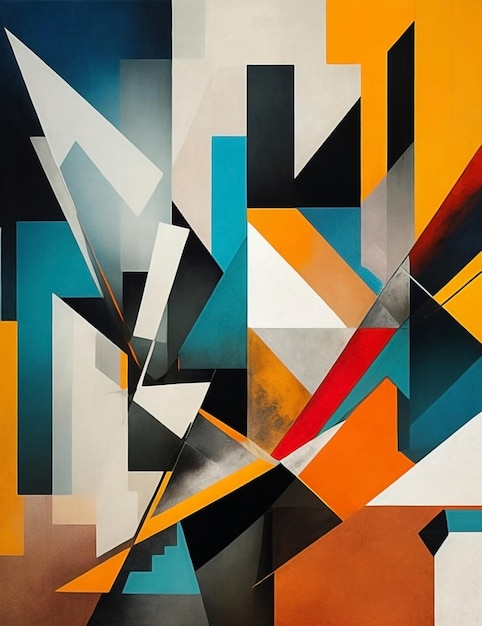 abstract geometry background with beautiful color combination