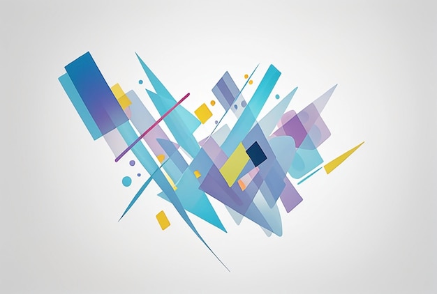 abstract geometry background with beautiful color combination