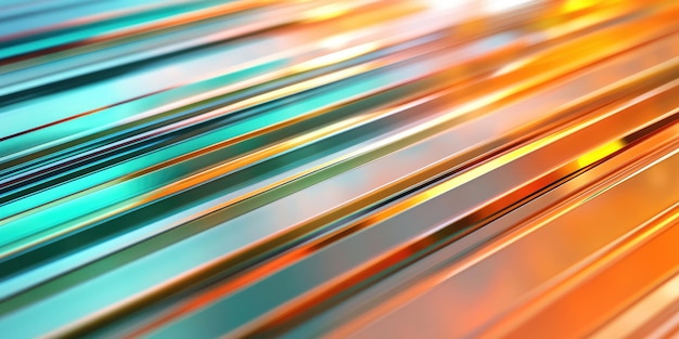 Photo abstract glass data visualization with orange and green bars ai generated illustration