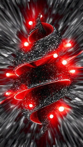 abstract glitter black red lights background de focused