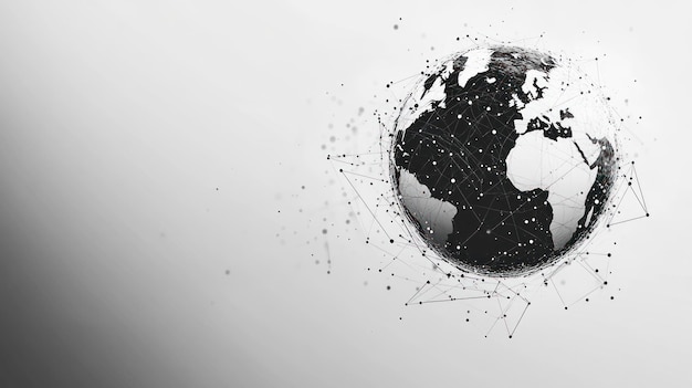 Photo abstract globe illustration