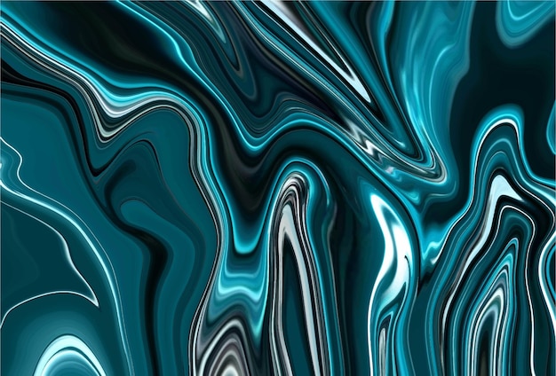 Abstract glossy liquid background design with wavy effect