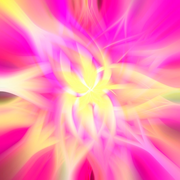 abstract glowing flower  