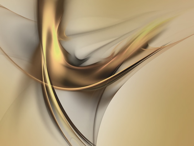 Abstract gold background with smooth lines