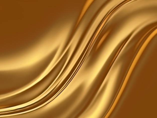 Abstract gold background with smooth lines