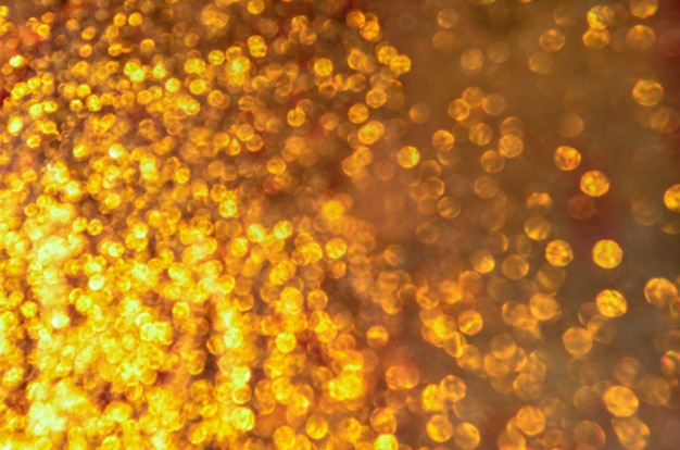 Abstract gold bokeh