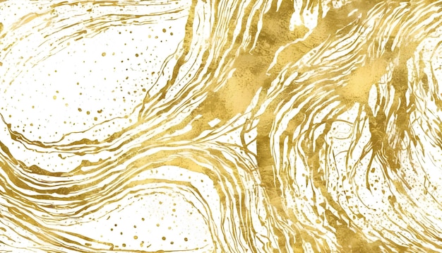 Abstract gold grunge texture on white