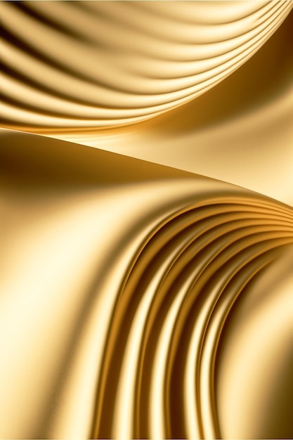 Abstract gold wavy curve modern on a luxury golden background