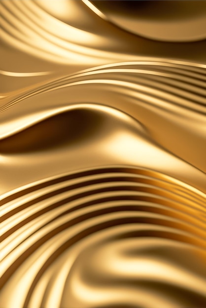 Abstract gold wavy curve modern on a luxury golden background