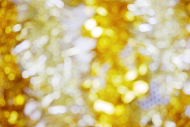 Abstract gold and white with blurred background