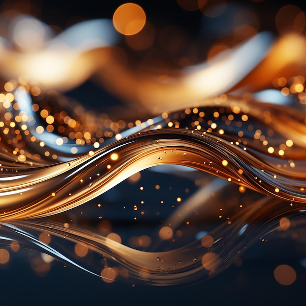 Abstract golden background made by AI generative photo