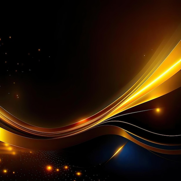 Abstract golden background with lines