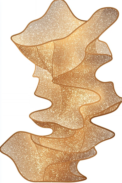 Photo abstract golden glitter shape