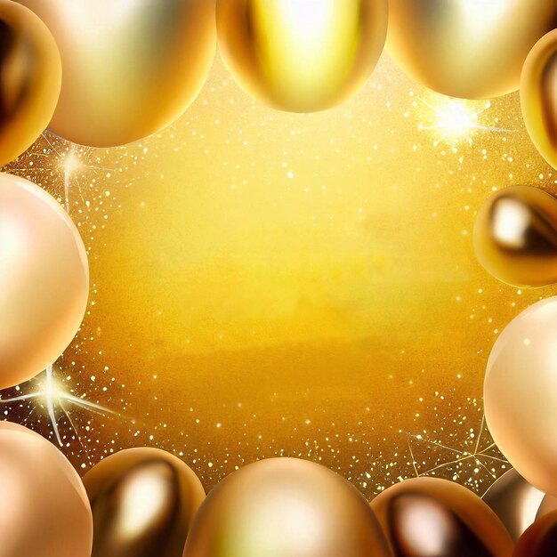 Abstract golden glitter sparkle bokeh light background