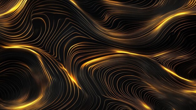 Abstract Golden Lines Pattern Texture Business Background