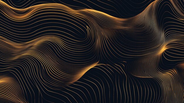 Abstract Golden Lines Pattern Texture Business Background