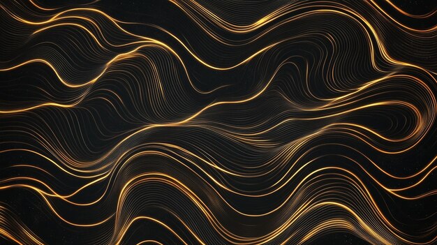 Abstract Golden Lines Pattern Texture Business Background