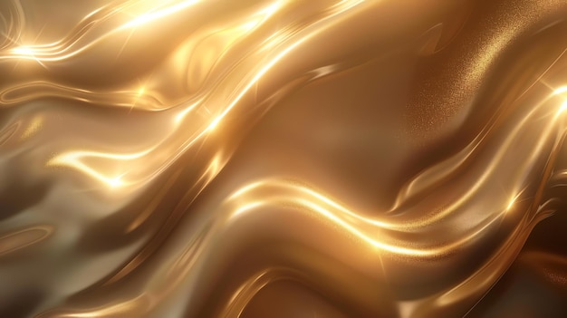 Abstract golden liquid background