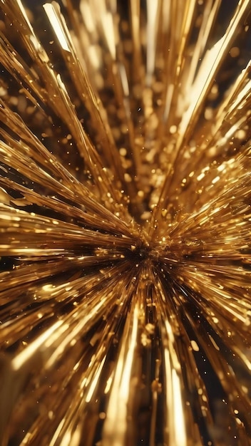 Abstract golden particles