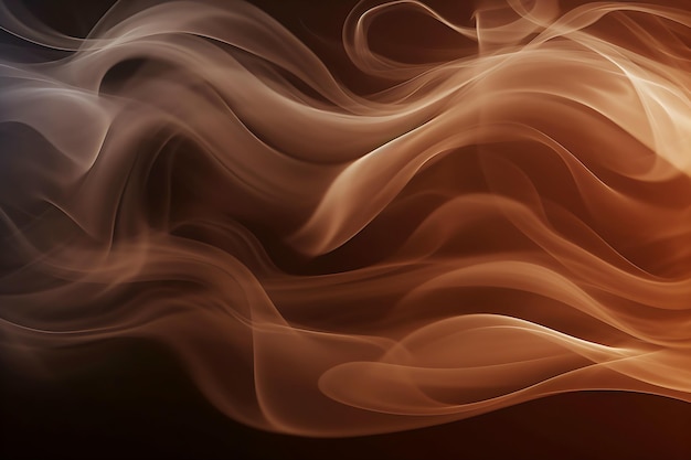 Abstract Golden Smoke Background