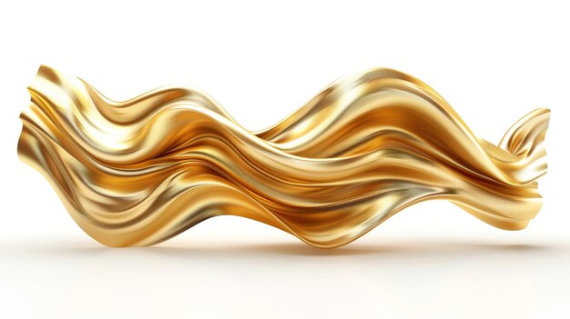 Abstract Golden Wave