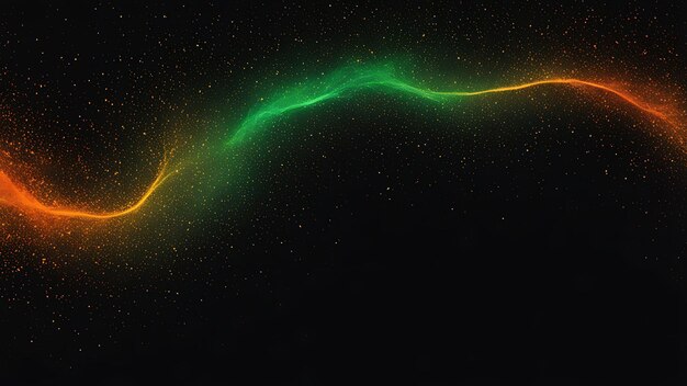 abstract gradient background black green orange