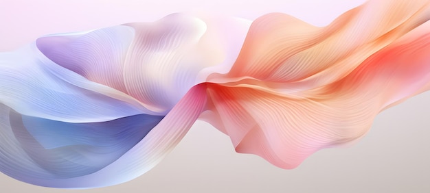 Abstract gradient fluid background for 3d rendering