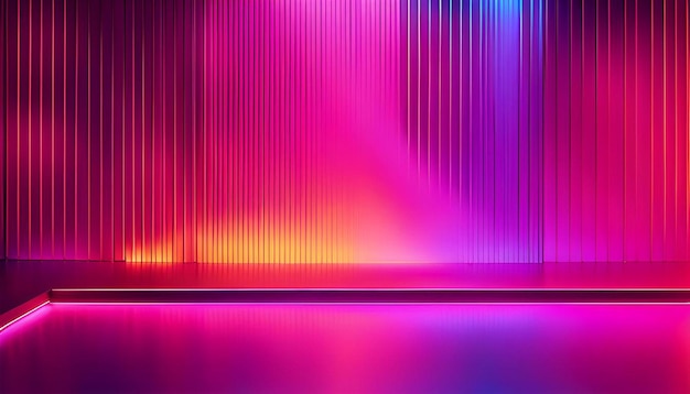 Abstract gradient neon lights