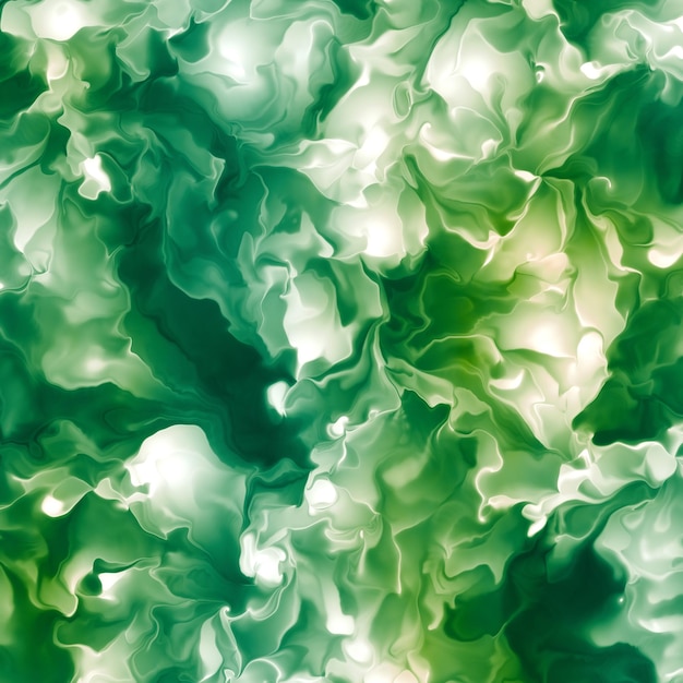 abstract gradient white and green liquid flower wallpaper background