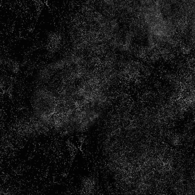 Abstract grainy noise dust texture A white speck of dust and scratches on the black background