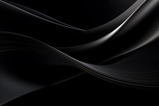 abstract graphic black wave background design AI generate