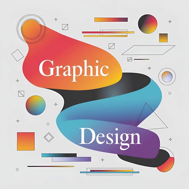 Photo abstract graphic design elements vector