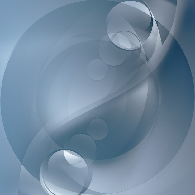 Abstract gray background with yin yang forms