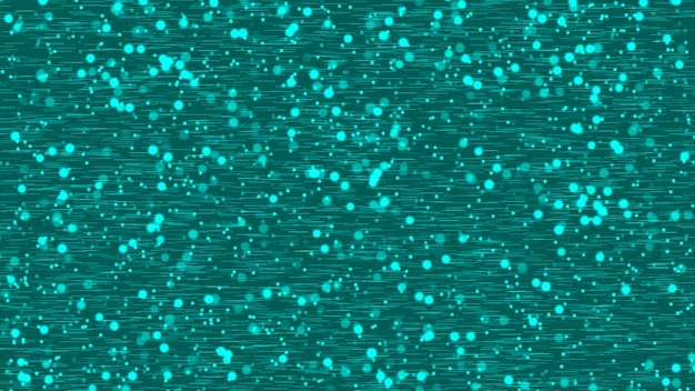 Abstract green background with many particles